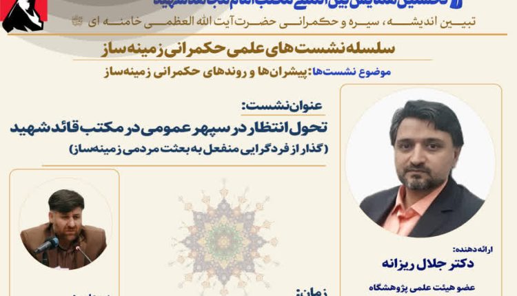 تحول انتظار در سپهر عمومی در مکتب قائد شهید: گذار از فردگرایی منفعل به بعثت مردمی زمینه ساز حکمرانی زمینه ساز
